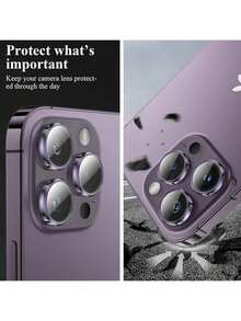Yezodawee 3片装相机镜头保护膜，兼容 17 Pro Max、17 Pro、17 Air、17、16 Pro Max，超清晰高清独立镜头保护膜，防刮花，超薄钢化玻璃镜头盖，9H钢化玻璃金属相机屏幕保护膜，防震相机盖环 - 紫色，适用于日常、办公室、家庭使用。防水防震防摔防刮花。 - 紫色 - 查看 12