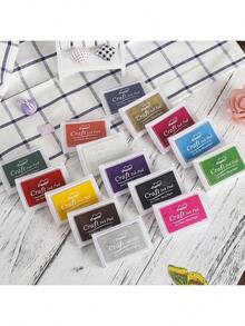 1枚复古日期印章，适用于剪贴簿，杂货风格仿邮戳效果，木质印章，滚筒印章 - 彩色 - 查看 11