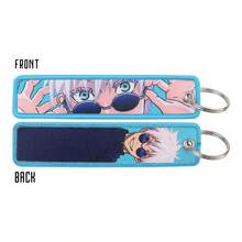 1pc Anime Gojo, Geto, Mgeumi, Yuji, Sukuna, Toge Cartoon Keychain Pendant, Fabric Keyring, Office ID Badge Holder, Phone Charm, Car Key Chain, Backpack Decoration, Gift For Students, Holidays - Multicolor - View 19