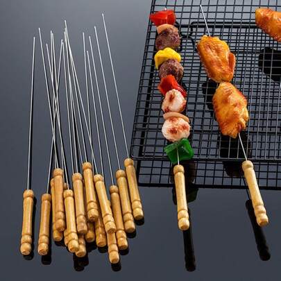 Barbecue Skewers, Suitable For Outdoor Picnics, Camping, Family Gatherings, Friends Parties, Company Events And All Kinds Of Barbecue Parties
