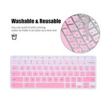 Chromebook Keyboard Cover - Compatible With 2020 R11, Spin 11, R 13, R 11 CB5-132T CB3-131,OmbrePink - OmbrePink - View 7