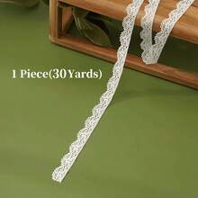 10条/包 - 共10码白色蕾丝花边，扇形蕾丝滚边缝纫蕾丝丝带，适用于工艺品、连衣裙、礼品包装、婚礼、家居装饰、鞋带、计划本、返校季、派对、用途广泛、节日 - 彩色 - 查看 18