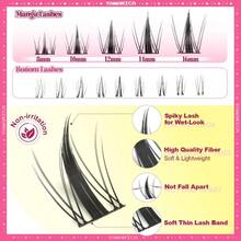 Individual Lashes 320pcs Lash Clusters 40D 9 - 16mm Mix Lash Extension D Curly Eyelash Clusters Eyelash Extension Wispy Cluster Lashes Self Application By 40D - 0.07D, 9 - 16mix - Bộ dụng cụ nối mi Manga-Lash - Xem 6