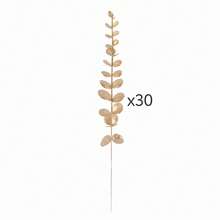 5/10/30/70Pcs Gold Eucalyptus Stems Artificial Plants Faux Eucalyptus Branches Faux Eucalyptus Stem For Wedding Bouquet Boho Home Floral Arrangement Farmhouse Decor, Valentine Day, Gift Gifts Birthday Graduation - Gold - View 11