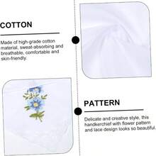 LIFKOME Pauelo Bordado De Mujer Dama Pauelo Pauelos De Mujer De Algodn Damas Pauelo Mascadas Mujer Paoletas Para Mujer Pauelo De Flores Pauelo De Algodn - 1 - Ver 8