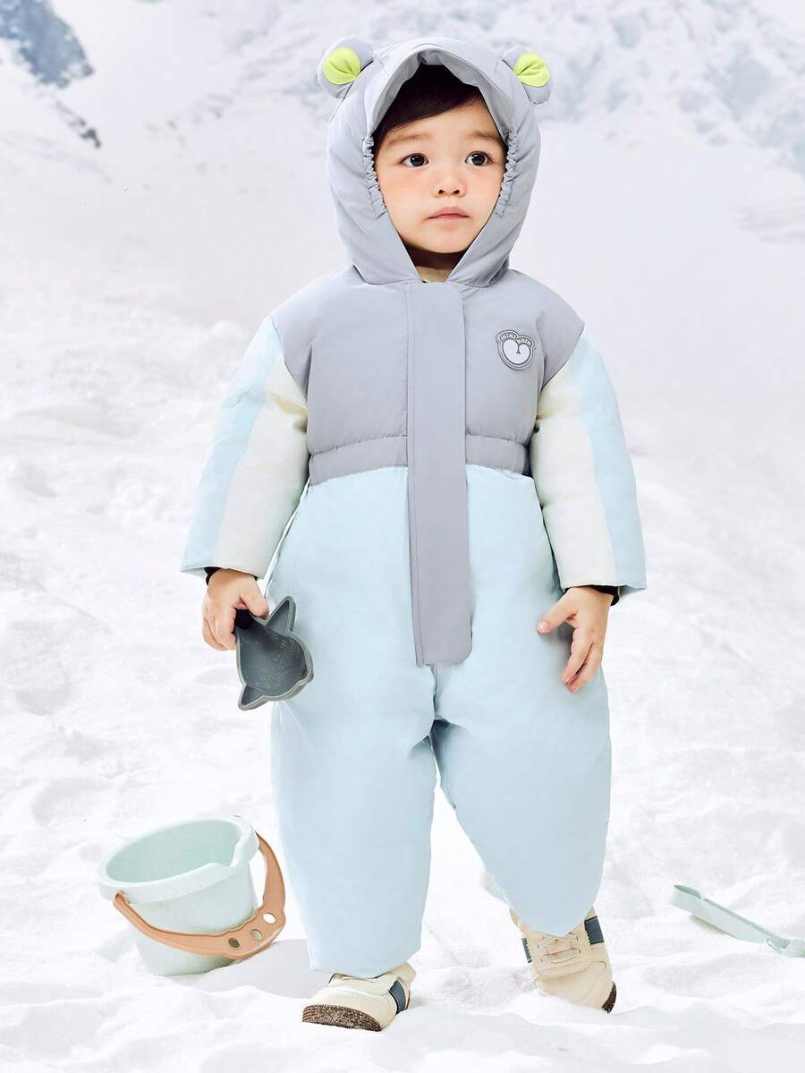 mini bala Waterproof Down Jacket, Boys Girls One-Piece Outerwear, Windproof & Warm