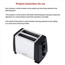 SOKANY 016S Household Toaster, Fully Automatic Double-Slice Toaster, High Power, 6 Heating Levels, Adjustable Temperature, Fast Toasting, Stainless Steel Material, And Reliable, Suitable For Home Toaster, Breakfast Maker, Toast Maker