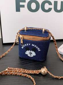 Disney 儿童包，时尚斜挎包，超迷你口红包，轻便收纳包，女孩手提包，户外旅行包，节日派对零钱包，礼品零钱包，卡通单肩包 - 單肩斜跨 - 查看 17