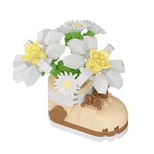 12pcs Mini Micro Bead Cute & Exquisite Garden Sneakers Desk Decor, Flower Gift Box, Plant Assembly Puzzle Toy, Lifelike Eternal Flower, Intellectual Toy, 3D Puzzle, Girls' Festival Gift, Mother's Day Gift, Christmas Gift, Father's Day Gift, New Year Gift - Multicolor - View 13