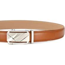 Men's Ratchet Dress Belt With Automatic, Brown/Black, 35mm Wide, Adjustable Fit - 15-đen-0017 - Xem 11