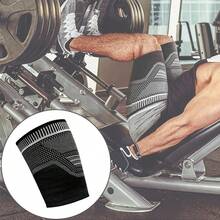 1pc Thigh Compression Sleeve, Leg Wrap Support Brace, Suitable For Men And Women Outdoor, Running, Basketball, Sports & Fitness - Black - View 5