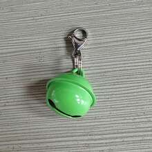 装饰宠物铃铛吊坠 - 耐用铁质圣诞铃铛，带安全扣，音量可调节，适合小型犬猫项圈（黑色），圣诞装饰品，最佳圣诞礼物