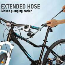 Bomba de Amortiguador con Manómetro 300psi Aire de Alta Presión Portátil Mini para Horquilla Delantera Suspensión Trasera Motocicleta - 1 - Ver 1