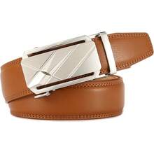 Men's Ratchet Dress Belt With Automatic, Brown/Black, 35mm Wide, Adjustable Fit - 15-đen-0017 - Xem 9