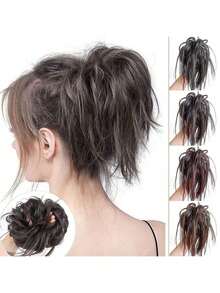 topshiny 1pc Elegant Curly Updo Hair Clips, Natural Fluffy Hair Bun Maker Extensions For Graceful Women And Girls, Adds Volume To The Nape Hair Claws Claw Clips Hair Jaw Clip Hair Clamps Hair Clutch Hair Catcher Clip - Multicolor - View 8