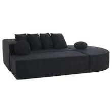 Fully Compressed, Boneless Sofa, Living Room/Bedroom With Segmented Cloud Sofa, Modern Modular Sofa, No Assembly Required, Comfortable And Skin-Friendly Chenille Fabric - Black - View 10