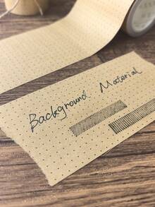 1 Roll Plaid Kraft Paper Tape, Writable For DIY Scrapbooking And Decoration - Multicolor - View 8
