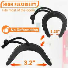 1/2Pcs Tope de Puerta en Cuña, Tope de Puerta de Primer Respuesta para Policía y Bomberos, Topes de Puerta y Cuñas Duraderas - Naranja 2 piezas - Ver 5