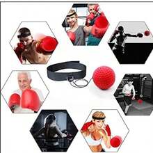 拳击反应速度拳击球MMA散打拳击手提升反应力手眼训练套装压力健身房拳击泰拳练习 - 彩色 - 查看 7