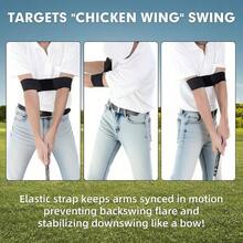 5 - In - 1 Training Kit: Grip Trainer, Swing Correcting Arm Band, High - Resolution Impact Tape Correct Position, Adjustable Tee Height Club Groove Sharpener Adjusting Hitting - Hồng - Xem 6