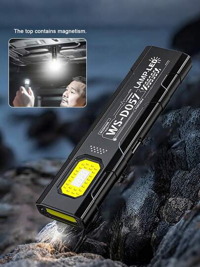 Outdoor LED Flashlight USB Rechargeable, Camping Lantern Portable Bright Emergency Repair Light, Suitable For Emergencies