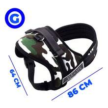 Pechera Pretal Correa Bandas Reforzado Mascota Perro Grande - Rojo - Ver 3