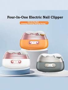 Melaide Cortaúñas eléctrico 3 en 1 | Recortador de uñas recargable portátil para hombres, mujeres, personas mayores | Recorte sin esfuerzo para uñas gruesas de manos y pies | & Herramienta de aseo suave - Multicolor - Ver 2
