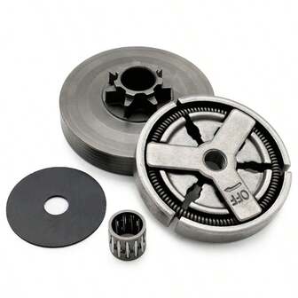 4pcs/Set Chainsaw Parts Clutch, Clutch Drum, Clutch Cover And Needle Bearing For 0.325" Chain Saw Models 4500, 5200, 5800