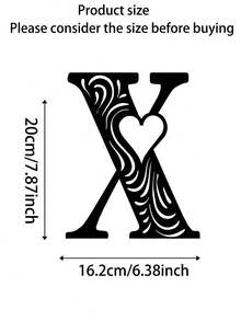 1pc Personalized Scroll Heart DIY Letter Combination Sign, Made Of High-Quality Metal - Durable And Suitable For Home, Office, Bedroom, Living Room, Garden, Corporate Image Wall Decoration, Modern Personalized Entryway Decoration, And A Great Choice For Housewarming, Birthday, And Holiday Gifts. - Multicolor - View 40