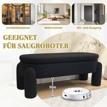 Bedroom Benches - Black + Corduroy - View 3