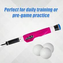 Club Grip Trainer, Right Hand Lightweight Swing Trainer Training Aid With Anti - Slip Wrist Support Accessories Correct Hand Position Grasp - Màu Hoa hồng đỏ - Xem 7
