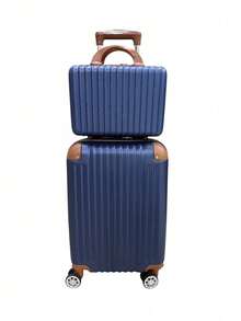 Carry-On Suitcase With Anti-Theft Zipper! - 寶藍色 - 查看 15