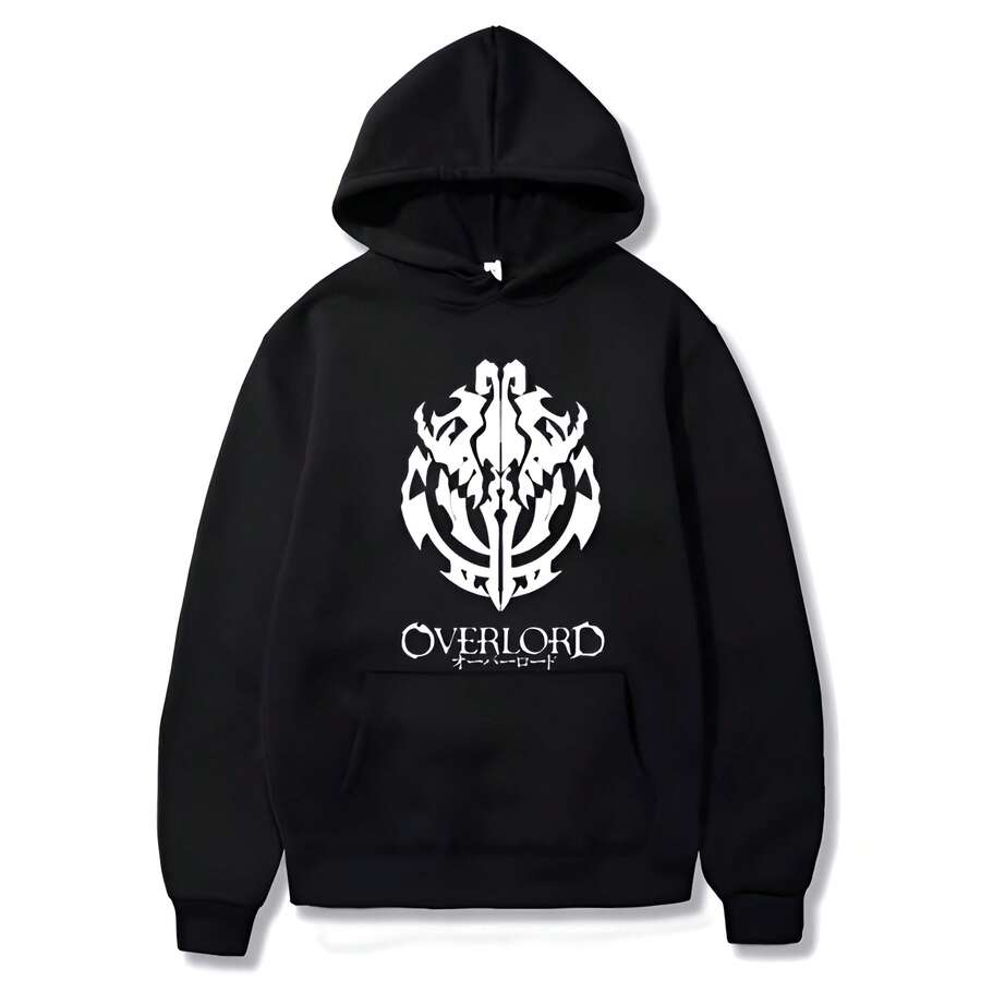 Overlord Animation-Guild Badge-Ainz Ooal Dress-Pullover Sweatshirt Hooded Sweatshirt Men's Hooded Sweatshirt Fashion Clothing - màu đen - Xem 1