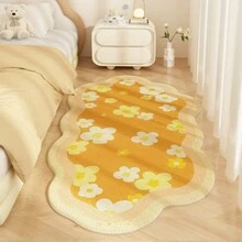 Ultra-Soft, Non-Slip Washable Rug - Perfect For Bedroom, Living Room, And Hallway Runner - Modern Low Pile Design, Easy Clean Polyester Carpet. Warm And Skin-Friendly Area Rug For Winter