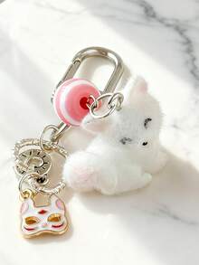 New Bag Charm Fashion Metal Mask Pendant Keychain Vibrant Plush Charming Accessories Clothing Decoration Close Friend Gift Key Chain Gifts For Women Stocking Stuffers Teacher Gift Sister Gifts Keyring Car Key Chain Travel Accessories