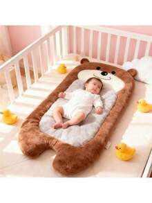 1件装婴儿动物卡通造型睡垫，舒缓新生儿睡眠摇篮垫，适合新生儿，4种颜色可选 - 彩色 - 查看 5