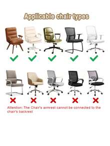 1PC Spandex Thin Fabric Office Chair Cover Solid Color Elastic Computer Chair Covers Stretch Armchair Slipcover For Living Room Study Gaming Chair - Dark Grey - View 5
