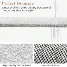 - Tapete de bao de PVC antideslizante sin ventosas, 16x 24 pulgadas, tapete de ducha para superficie de baera texturizada, bao, bao, secado rpido - 24" x 16" (Rectangular) + Azul Rosa - Ver 5