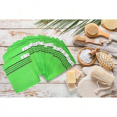 Korean Exfoliating Washcloth 20 Pcs – Body Scrub Mitts For Bath &Amp; Shower | Gentle Korean Spa Exfoliator For Smooth S...