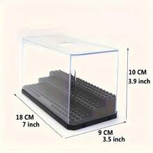 Premium Transparent Black Miniature Display Case - Dust-Proof, Snug Fit, Collector's Choice For Storing And Displaying Miniature Models. Made Of Durable ABS Resin. Miniature Display Case | Transparent Display Box | Modern Display Box, Model Display Box - Multicolor - View 3