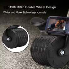 2025 New Abdominal Roller With Timer And Knee Pad - Automatic Rebound Abdominal Exercise Equipment, With Elbow Support, Non Slip Pedal, Ergonomic Design, Used For Core Strength Training, Home Gym And Body Relaxation - Unisex, Sports Accessories, Fashionable Sports Equipment, Sturdy Structure, Fitness Enthusiasts, Compact Design, Durable Materials, Male And Female - 黑色 - 查看 8