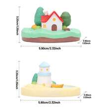 1 pièce Brûleur d'encens et support en résine de mini maison d'île créative et mignonne (bâtons d'encens non inclus), accessoire de décoration d'intérieur de style zen, cadeau de conception originale pour l'anniversaire, Noël, la Saint-Valentin - Multicolore - Voir 8