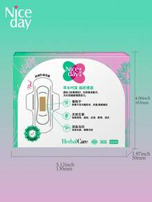 Niceday 24 peças/3 caixas, 245mm de uso diário, Absorventes Higiênicos à Base de Ervas, Almofadas de Artemísia, Absorventes Ultrafinos para Período, Absorventes Menstruais Super Macios, Contendo Artemísia, Junça, Angélica, Três Ingredientes Herbais, Adequado para Dor Menstrual, Camada Superficial Orgânica, Não Irritante, Respirável e Seco, Alta Absorção, Sem Vazamento