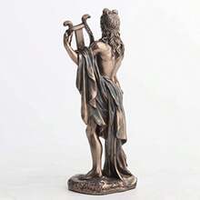 Veronese Design 6 1/4 Inch Tall Greek God Apollo Playing Lyre Cold Cast Resin Bronze Finish Sculpture - 如圖 - 查看 5