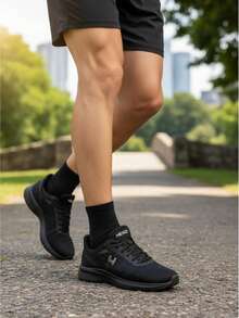 Men's Orthopedic Shoes For Walking, Gym, And Running - Negro y dorado - Ver 12