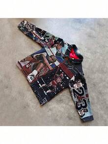 New Men's Casual Lapel Pullover 3D Waffle Digital Printing Men's Polo Shirt T - XH5oOtByW - Xem 2