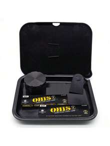 1 Set Smoking Starter Kit, Includes 4-Layer Metal Herb Grinder, Dual-Layer Rolling Tray, 110mm Rolling Papers (With Filters), Home Tools, Durable Materials, Ideal Gift For Valentine's Day, Parties, Holidays - Multicolor - View 9