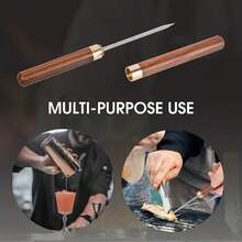 Wooden Ice Pick & Chisel Bar Tool For Cocktail Whiskey Home Bar