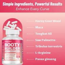 MEGNETA BBL,Women Energy Capsules For Butt And HIPS, Maca & Ashwagandha, Tongkat Ali For Natural Curves, Bum Support, Rounder, Plumper, Elasticity Butt, 60 Capsules - Một chai - Giai đoạn dùng thử - Xem 6