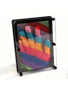 1 pieza Kit de manualidades de clonación de mano 3D 2025 nuevo y Pinart arcoíris, juego interactivo de juguete para niños, molde de mano cuadrado de plástico 3D Pinart estereoscópico, decoración del hogar para niños, regalo de cumpleaños/Pascua/festividad, regalo perfecto, juguete - Multicolor - Ver 5